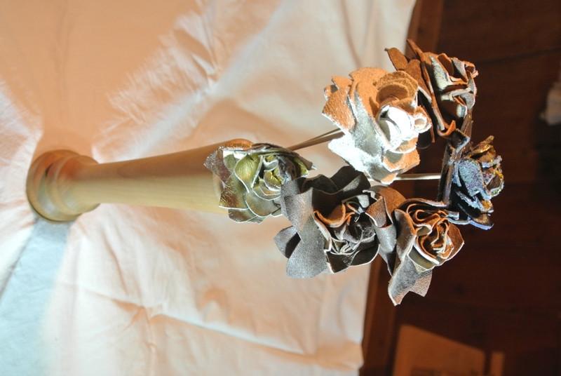 50-60/220, handgedrechselte Vase aus Kirschbaum, gewachst in Appenzell - Bild 1