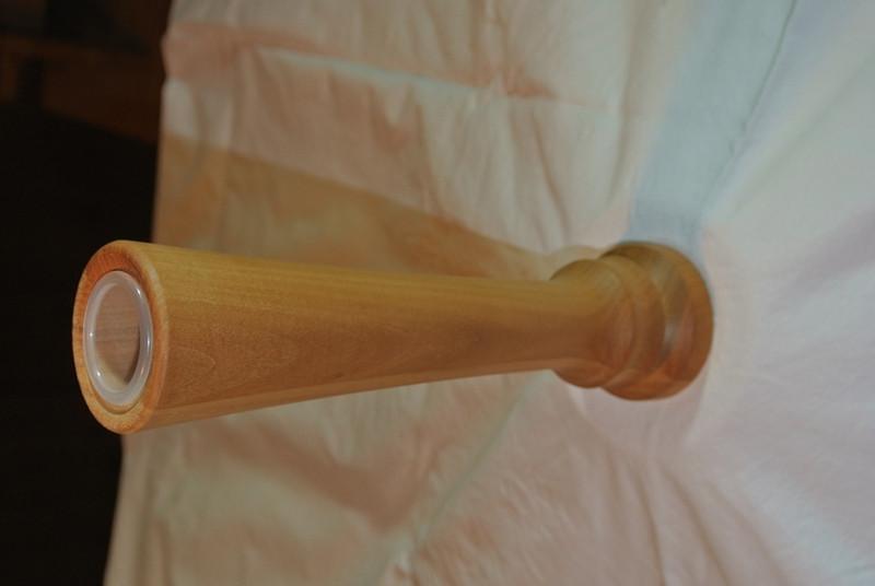 50-60/220, handgedrechselte Vase aus Kirschbaum, gewachst in Appenzell - Bild 7