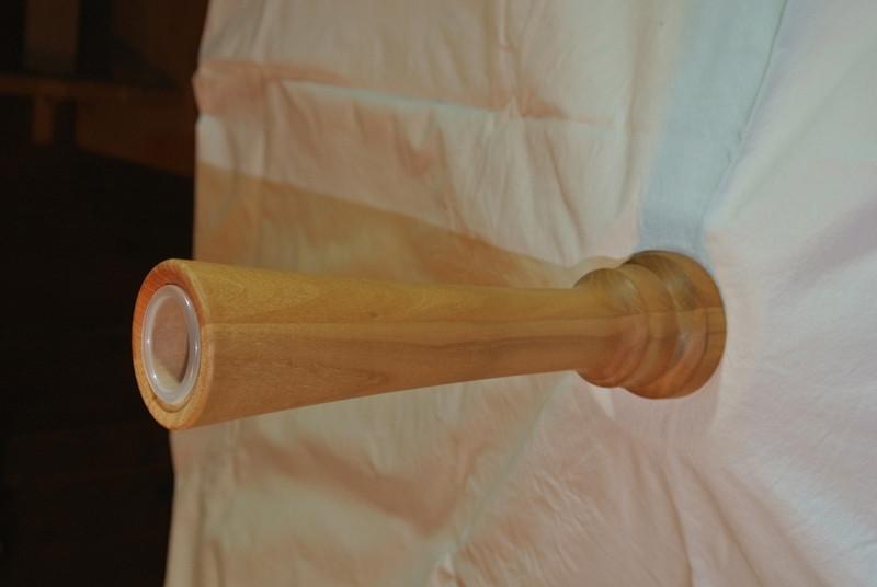 50-60/220, handgedrechselte Vase aus Kirschbaum, gewachst in Appenzell - Bild 8