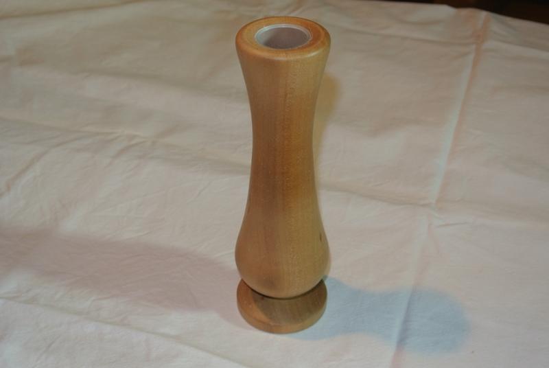 50-60/210, handgedrechselte Vase 4, aus Birnbaum, gewachst in Appenzell - Bild 6