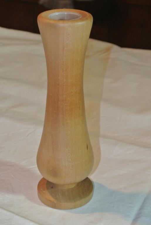 50-60/210, handgedrechselte Vase 4, aus Birnbaum, gewachst in Appenzell - Bild 7