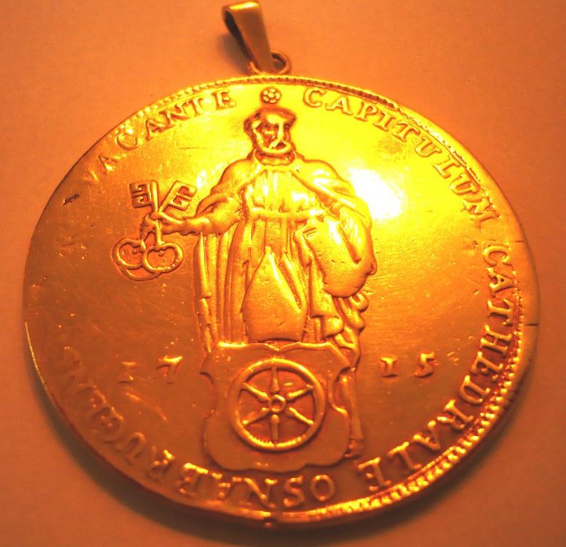 Antike Gedenk Münze von 1715 in Aesch - Bild 1