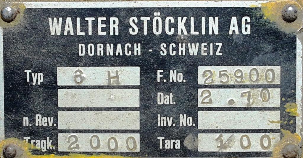 Kurzer Palettrolli, Stöcklin 6H, Gabellänge 60 cm (für LKW) in Appenzell - Bild 8
