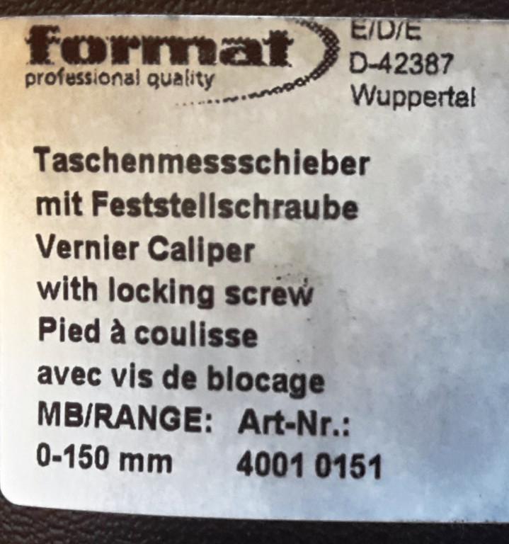 Einfacher Messschieber oder Schublehre, von Format in Appenzell - Bild 4