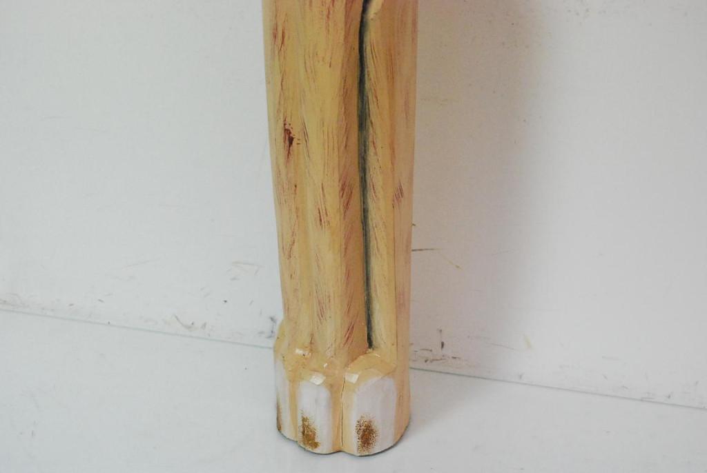 100 cm Skulptur sitzender Hund Holz geschnitzt handbemalt in Rorschach - Bild 4