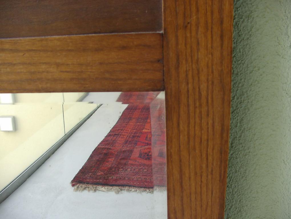 Grosser original Spiegel ca 1925 Eiche massiv mit Schnitzereien in Appenzell - Bild 5