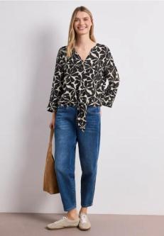3/4-Arm Bluse mit Knotendetail in St. Gallen - Bild 1