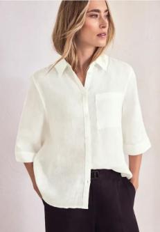 3/4-Arm Hemdbluse aus Leinen in Aarau - Bild 1