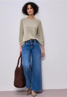 3/4-Arm Shirt im Silk-Look in Basel - Bild 1