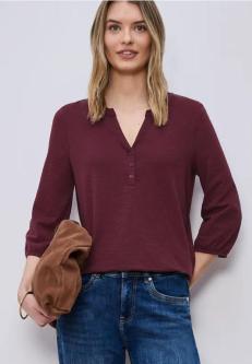 3/4-Arm Shirt mit Split Neck und Knöpfen in Liestal - Bild 1