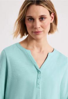 3/4-Arm Shirt mit Split Neck und Knöpfen in Liestal - Bild 1