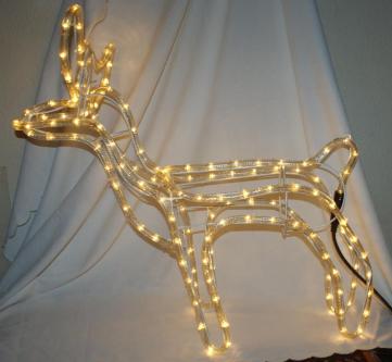 3 Led Outdoor Weihnachtsutensilien Rentier Schlitten für Outdoor in Bremgarten - Bild 1