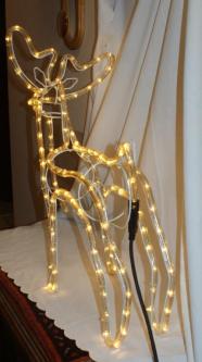 3 Led Outdoor Weihnachtsutensilien Rentier Schlitten für Outdoor in Bremgarten - Bild 3