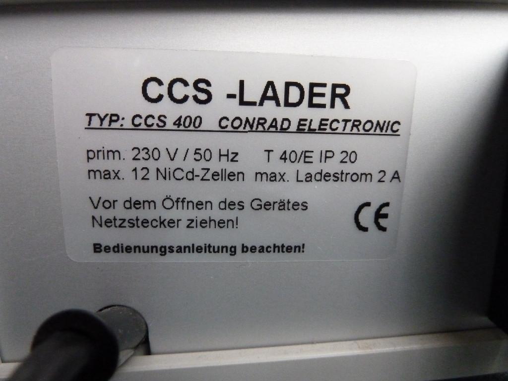 Akku Ladegerät - Conrad Elektronik - CCS 400 Fertiggerät in Urdorf - Bild 2