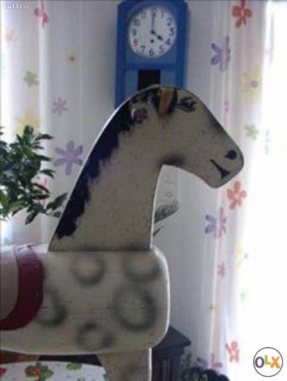 grosses Holzpferd auf Rädern von Wisa Gloria original 40-er Jahr in Appenzell - Bild 4