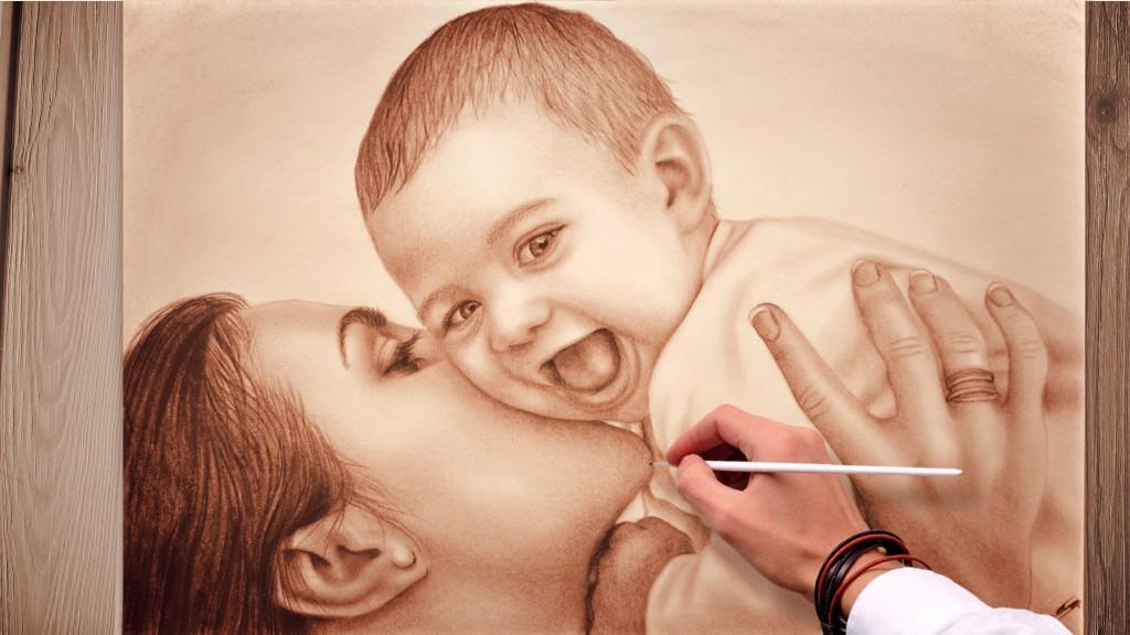 Ihr Portrait gemalt nach Foto ! GESCHENKIDEE ! malen zeichnen vo in Luzern - Bild 16
