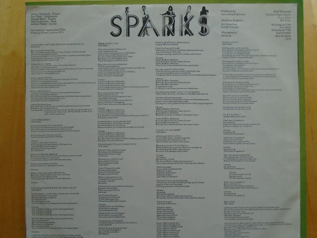 Sparks, Ron, Russel Mael, Vinyl in Köniz - Bild 3