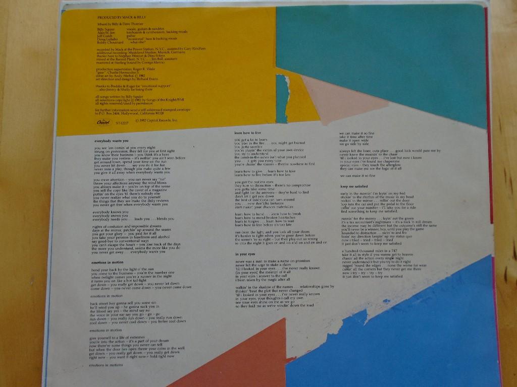 Billy Squier, Vinyl in Köniz - Bild 3