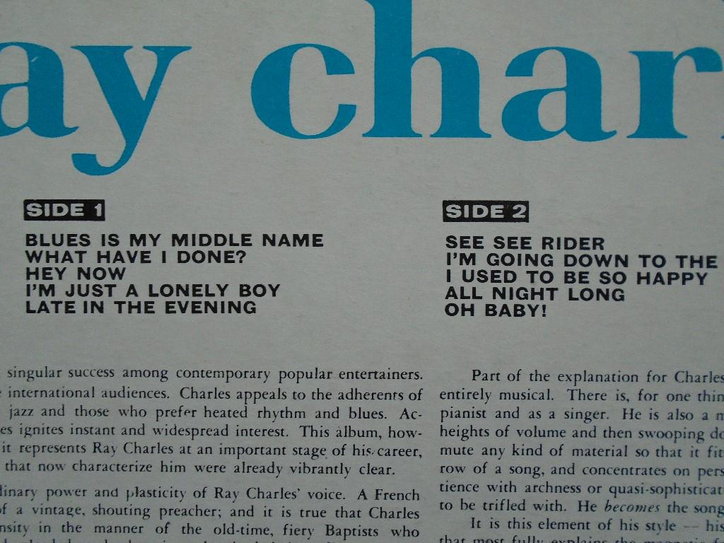 Ray Charles, Vinyl in Köniz - Bild 2