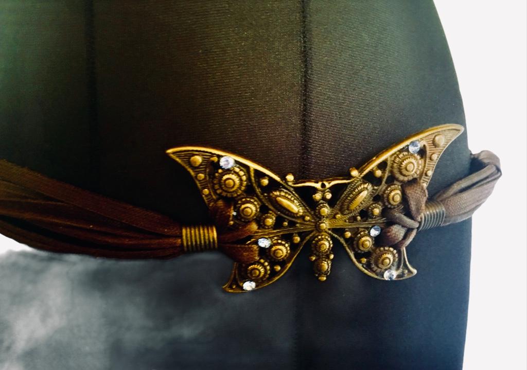 Gürtel Schmetterling Leder in Urdorf - Bild 1