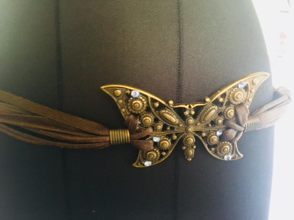 Gürtel Schmetterling Leder in Urdorf - Bild 4
