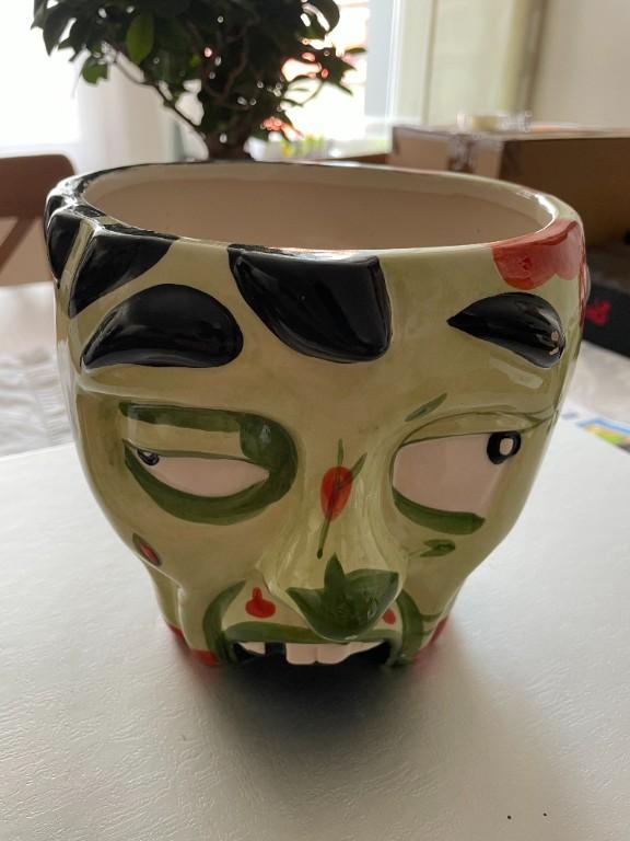 Zombiekopf Keksglas aus Keramik in Dulliken - Bild 4