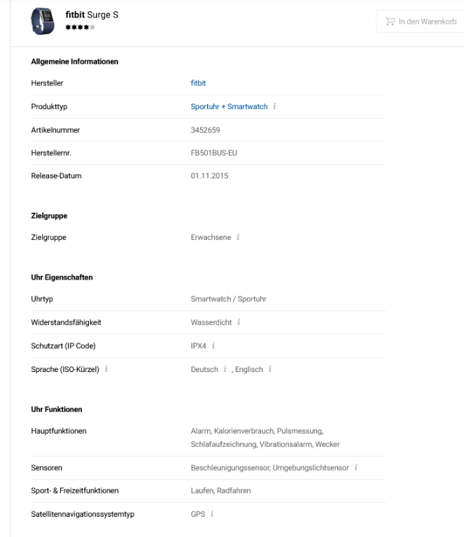 fitbit Surge S in Basel - Bild 4