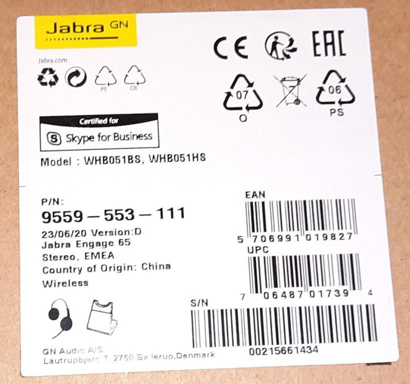 Headset Jabra Engage 65 Stereo (Kabellos) (neu) in Basel - Bild 3