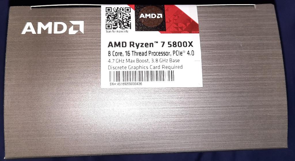 Prozessor AMD Ryzen 7 5800X (AM4, 3.80 GHz, 8 -Core) neu/OVP in Basel - Bild 4