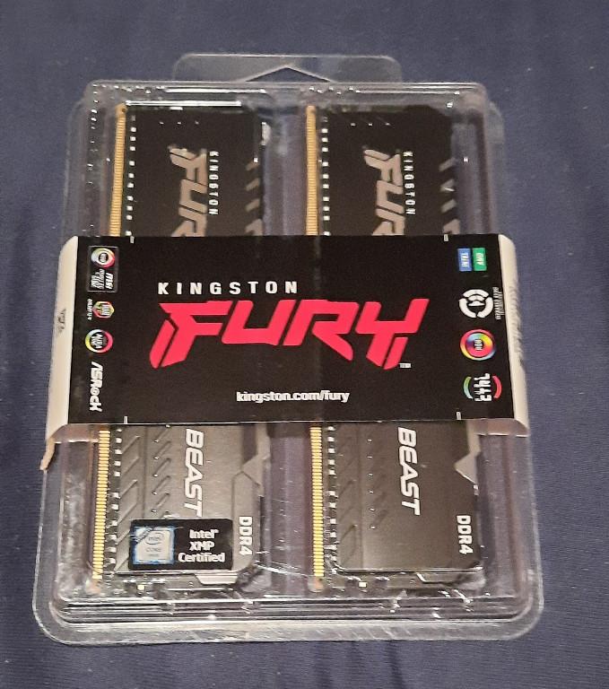 RAM Kingston FURY Beast RGB 2 x16GB, DDR4-3600, DIMM288 neu/ovp in Basel - Bild 2