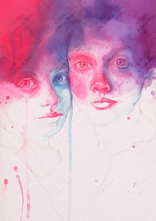 Personalisierte Aquarell Porträts in Worb - Bild 2