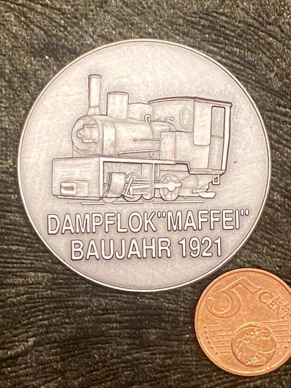 Medaille Dampflock Maffei - Baujahr 1921 in Willisau - Bild 1