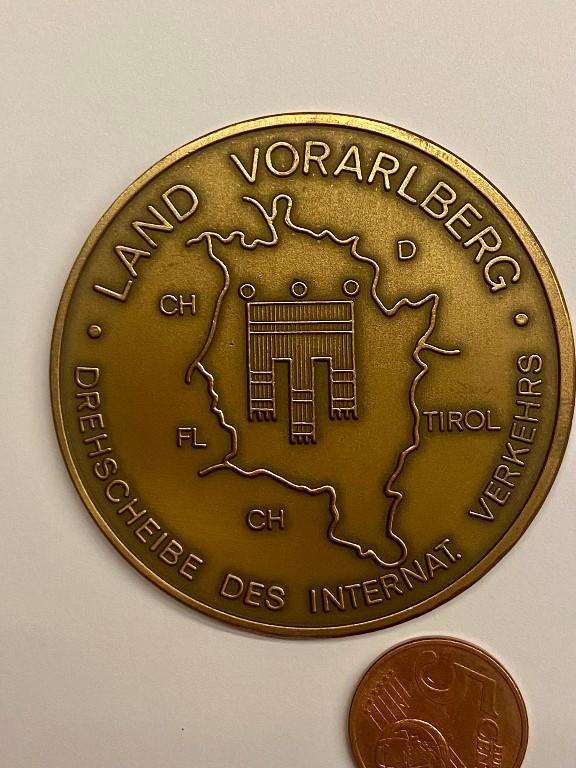 Medaille Eröffnung Pfändertunnel 1980, Vorarlberg in Willisau - Bild 2