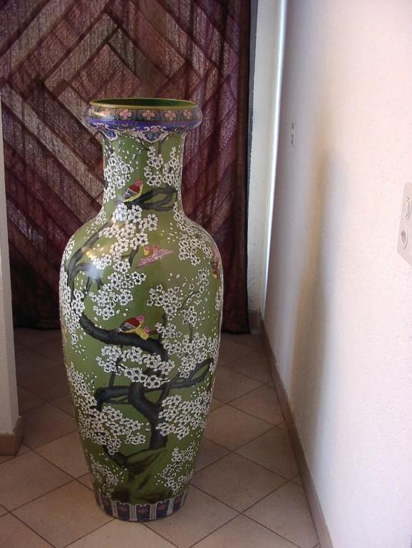 China grosse Bodenvase Landschaftsmalerei 108cm Blaumalerei in Appenzell - Bild 3