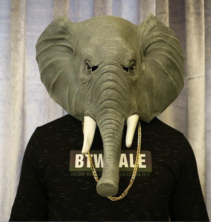 Elefanten Maske Elefante Elefant Elefantenmaske Tiermaske Schwei in Brig - Bild 1
