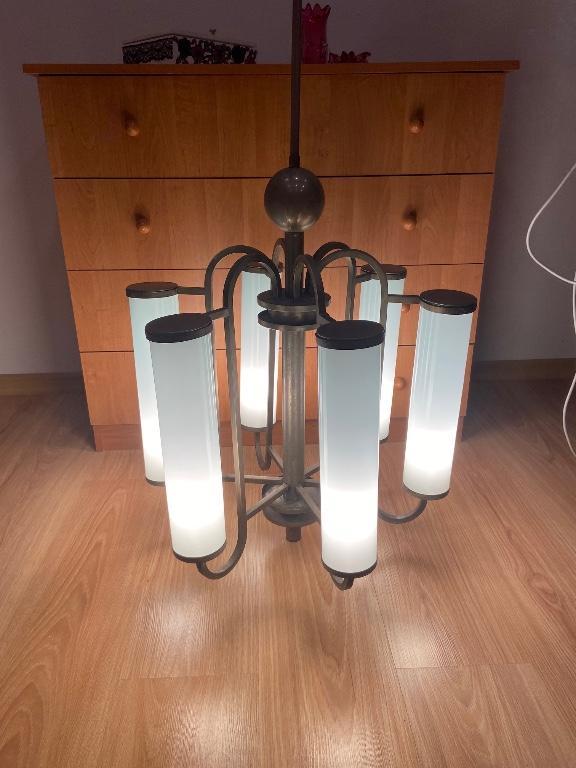 Rondokubizmus Röhrenleuchte Industrielampe Kronleuchter in Willisau - Bild 20