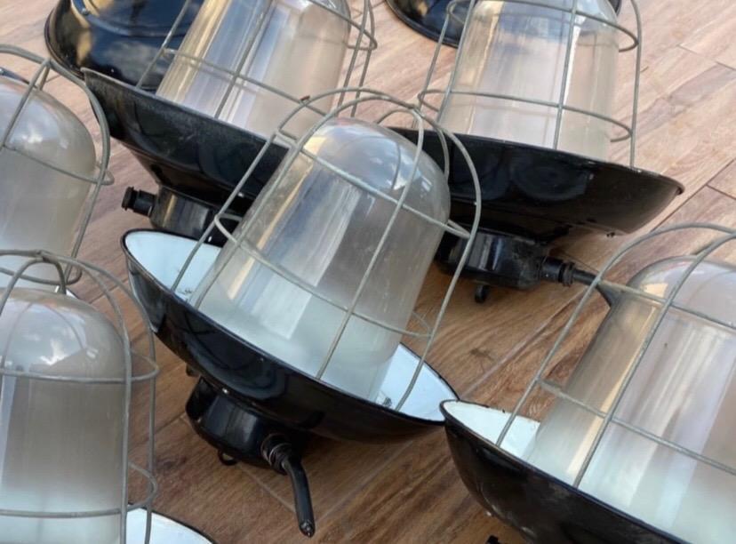 Sehr schöne nostalgische Industrielampe Emailliert fabriklampe in Willisau - Bild 7