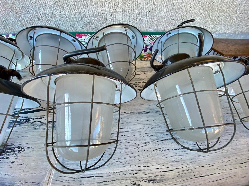 Sehr schöne nostalgische Industrielampe Emailliert fabriklampe in Willisau - Bild 8