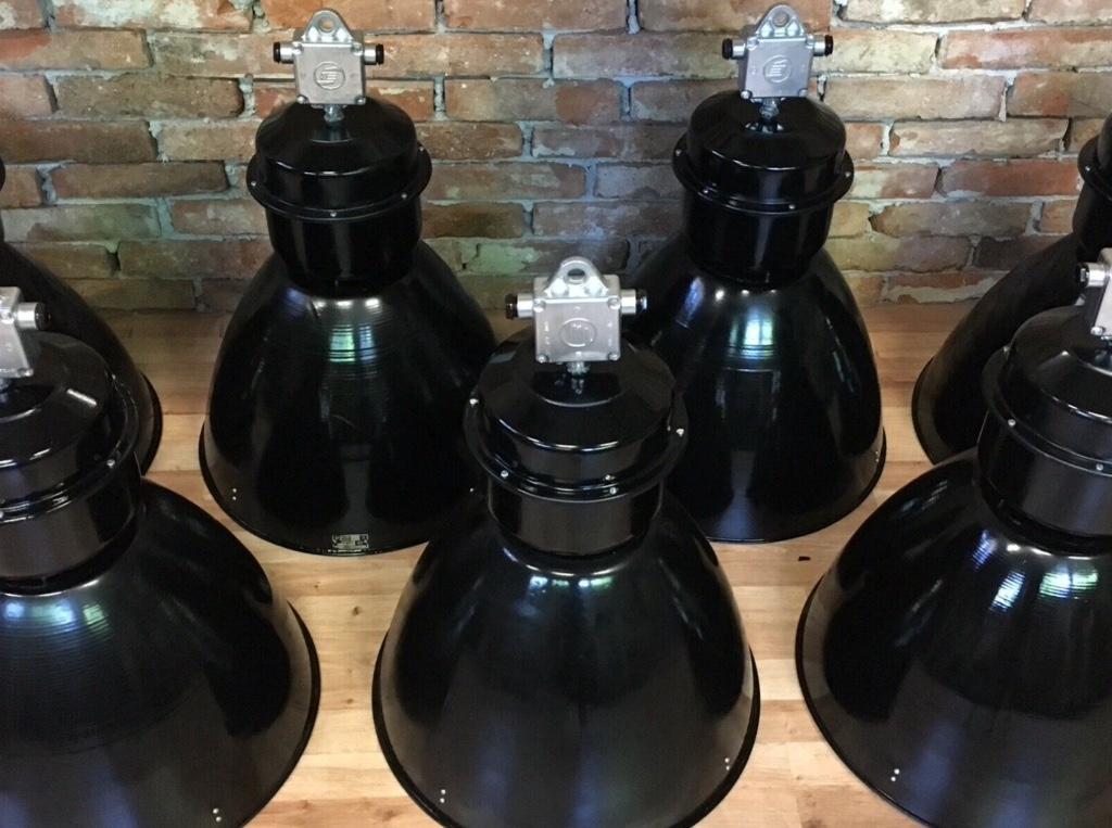 Industrielampe fabriklampe Werkstattlampe 50 ér Jahre in Urdorf - Bild 2