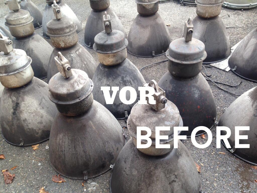 Industrielampe fabriklampe Werkstattlampe 50 ér Jahre in Urdorf - Bild 19