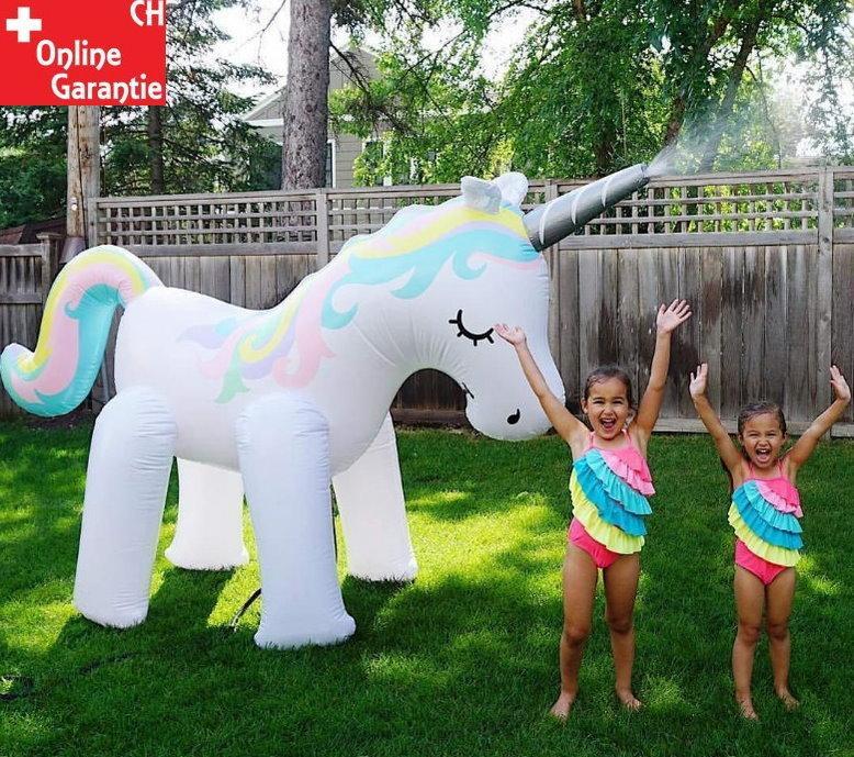 Mega Einhorn Sprinkler Wasser Spielzeug Sommer Garten Kinder in Brig - Bild 3