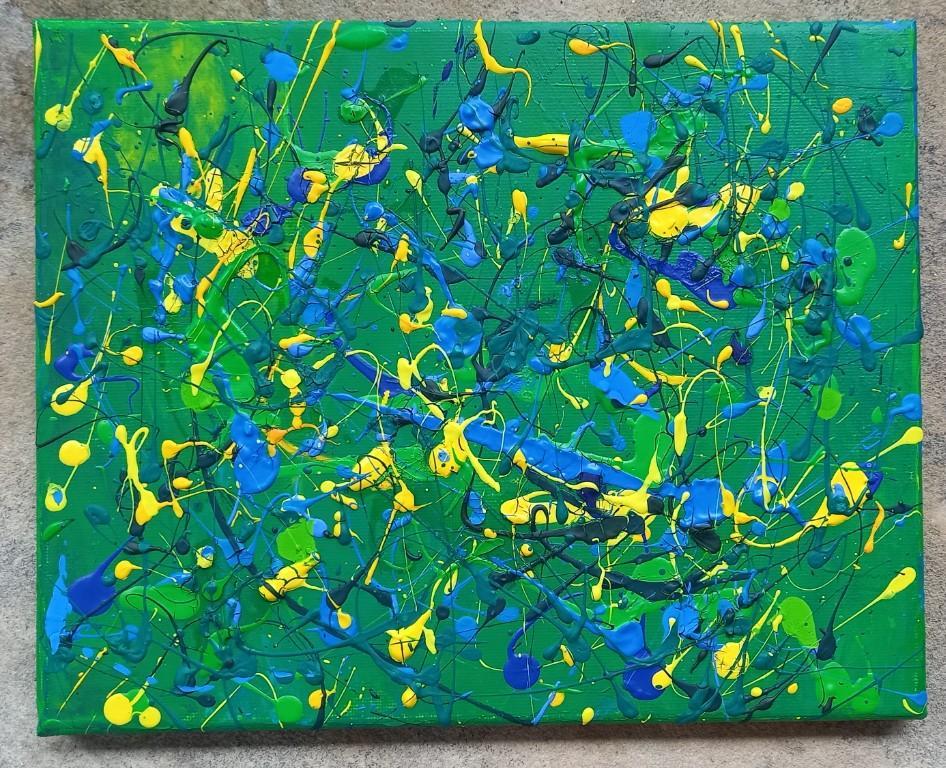 Weihnachtsgeschenk Neues Bild aus Acryl-Farbe 20×25cm in Frauenfeld - Bild 1