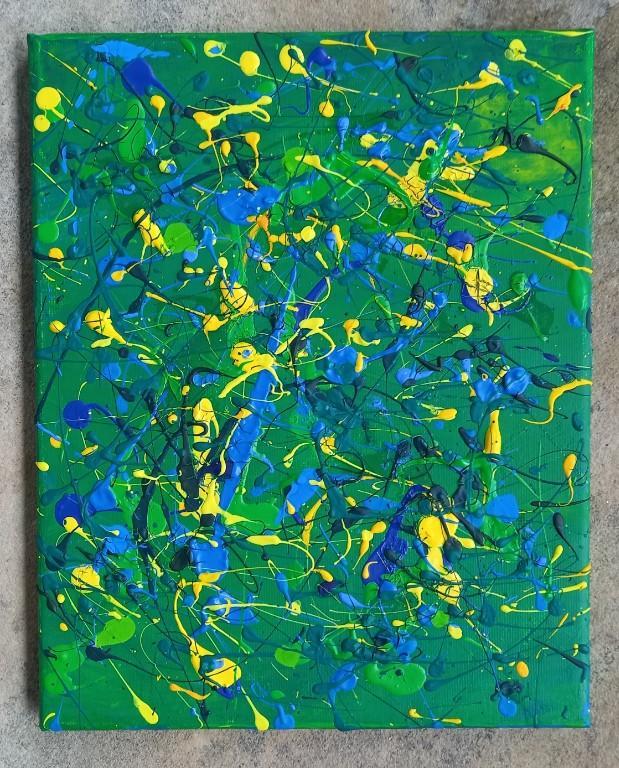 Weihnachtsgeschenk Neues Bild aus Acryl-Farbe 20×25cm in Frauenfeld - Bild 2