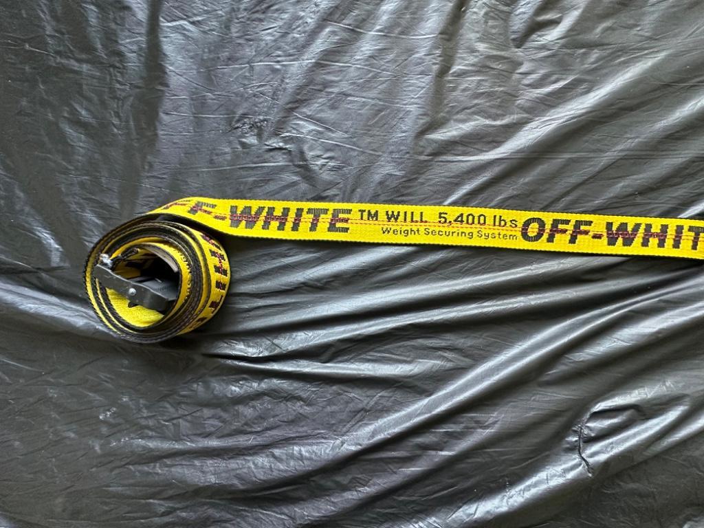 Off-White Industrial Belt in Gelb, Original, guter Zustand in Biel - Bild 1