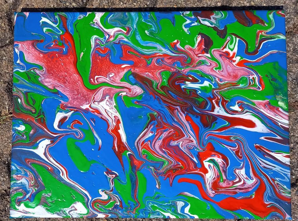 Neues Bild mit Acryl-Farbe, 30x40cm in Frauenfeld - Bild 4