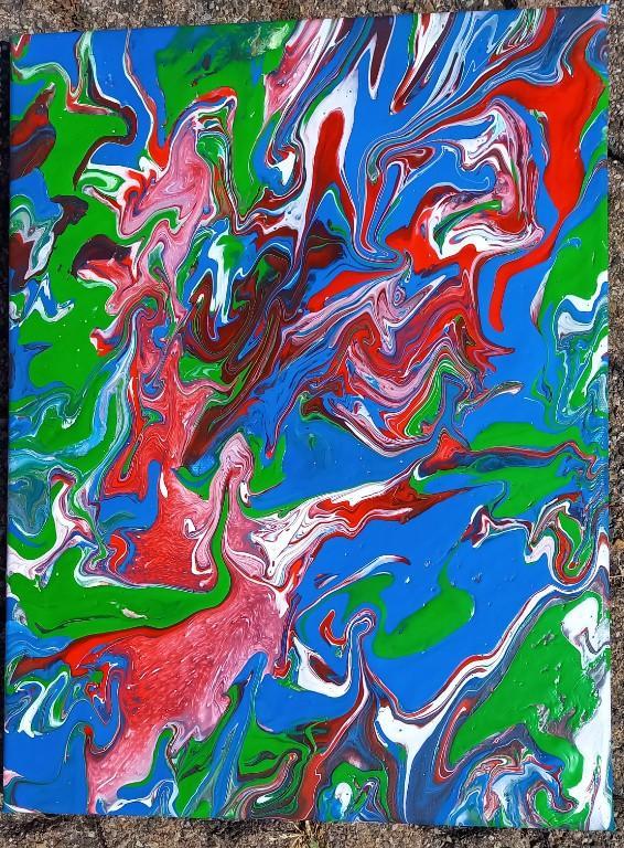 Neues Bild mit Acryl-Farbe, 30x40cm in Frauenfeld - Bild 6
