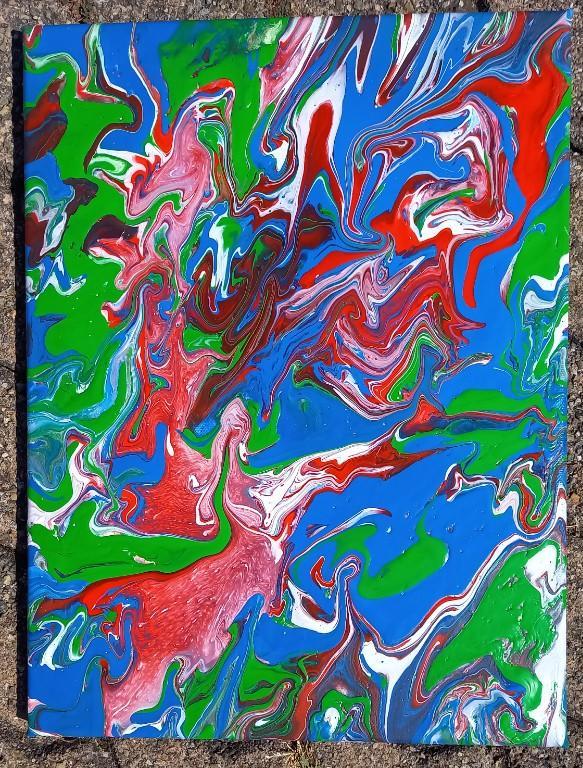 Neues Bild mit Acryl-Farbe, 30x40cm in Frauenfeld - Bild 9