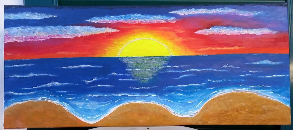 Bild aus Acryl-Farbe, 25×59cm in Frauenfeld - Bild 1