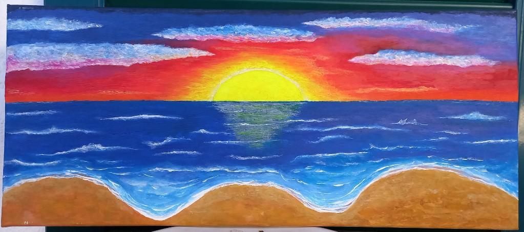 Bild aus Acryl-Farbe, 25×59cm in Frauenfeld - Bild 2
