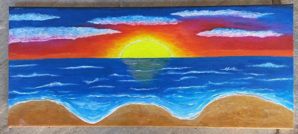 Bild aus Acryl-Farbe, 25×59cm in Frauenfeld - Bild 3